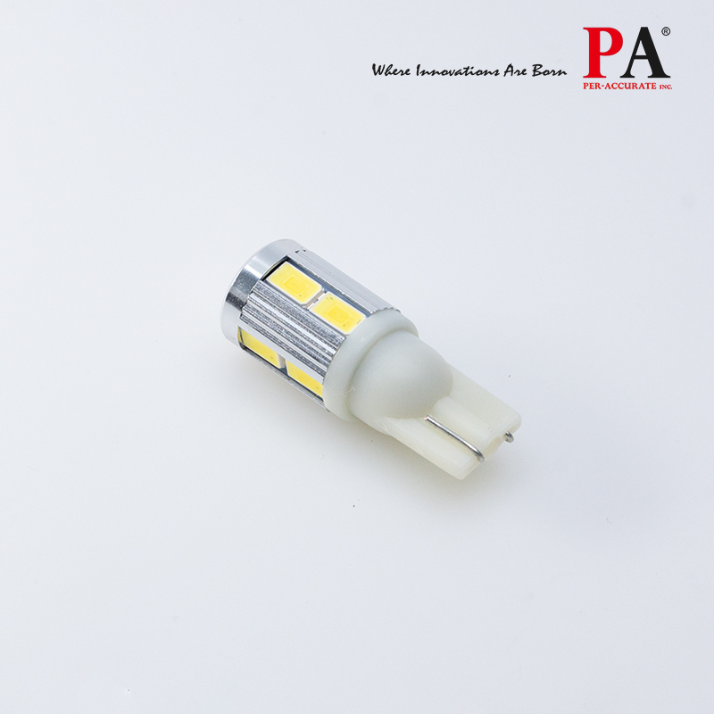 PA LED T10 10SMD White Small Reverse Position License Interior Daytime Light, , large