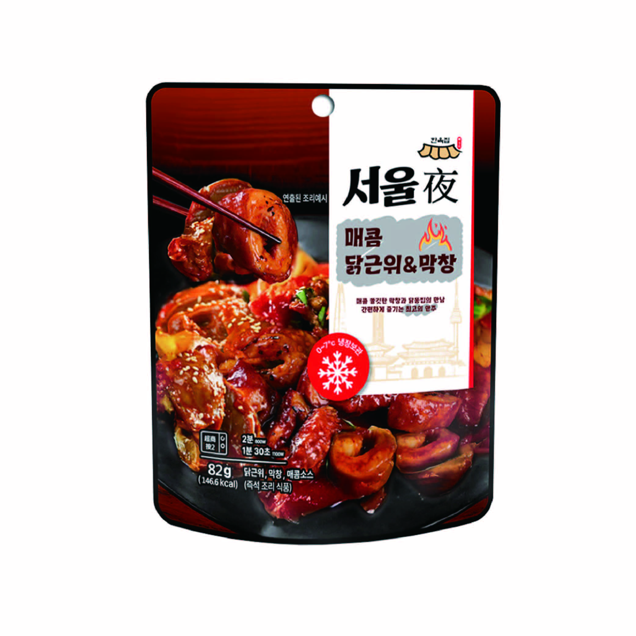 首爾夜-韓式煙燻風味烤腸雞胗82g, , large