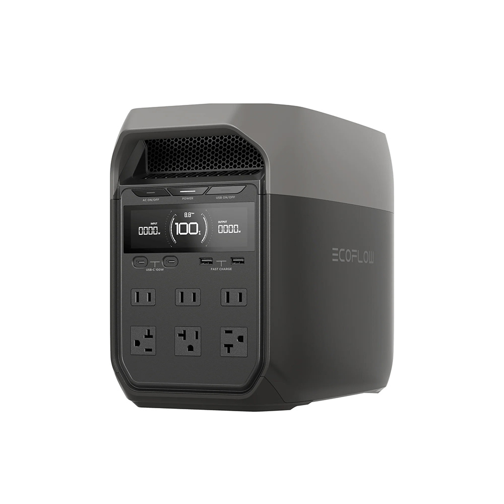 【固士特】EcoFlow DELTA 3 儲能電源＋專用收納包＋125W 單面便攜太陽能板, , large