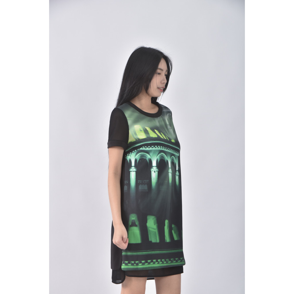 (S) emilie louis拼接黑色洋裝二手衣, , large