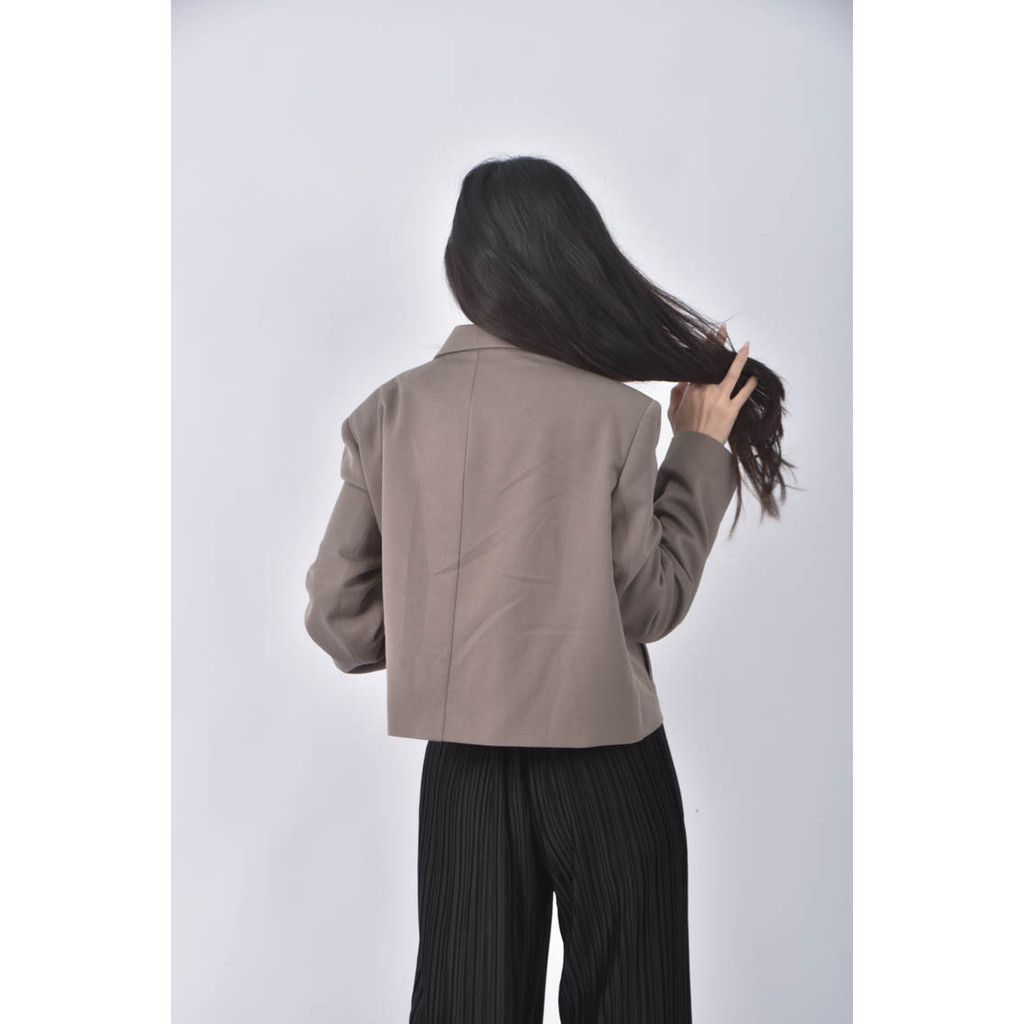 (S) agnes b西裝棕色外套二手衣, , large