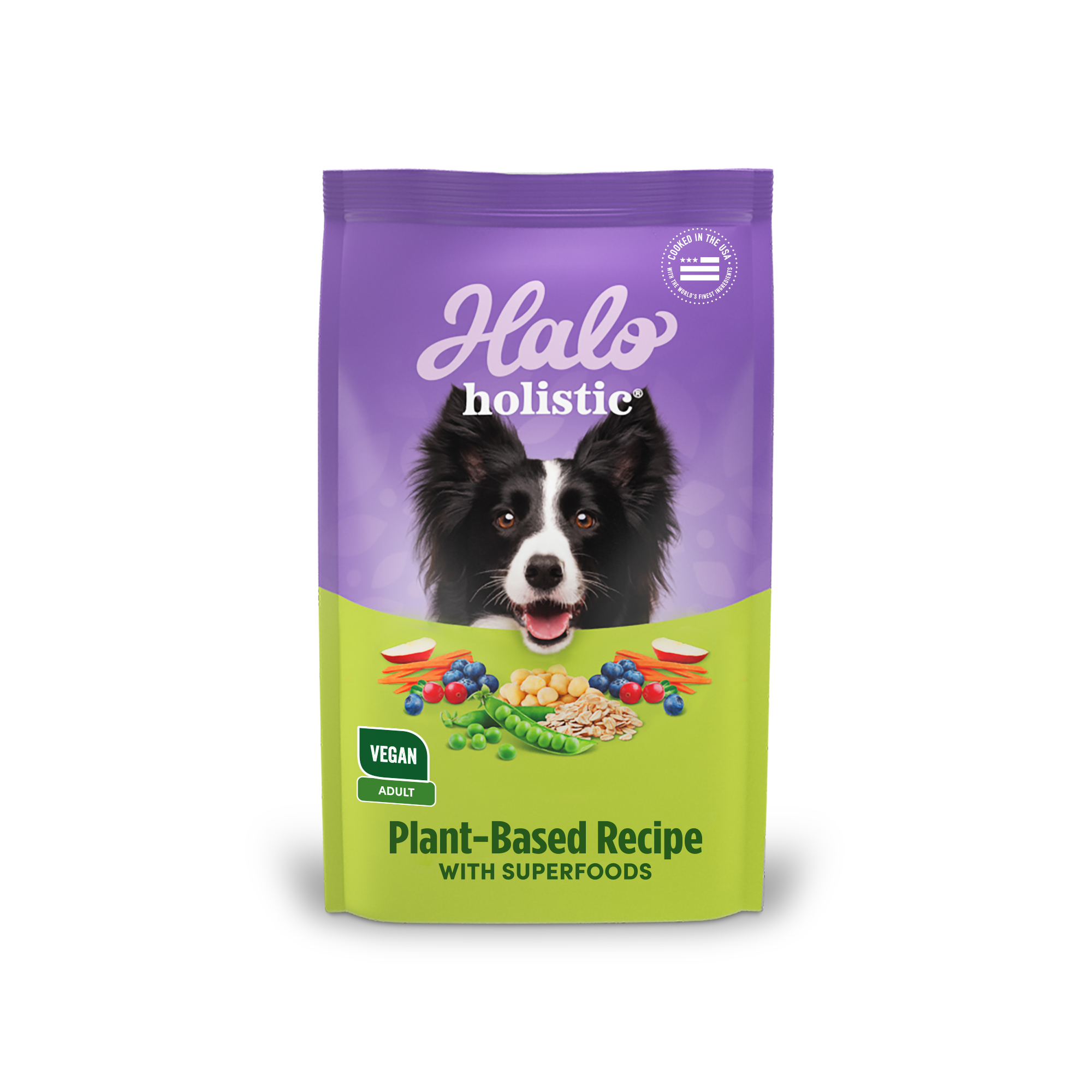 【拉拉寵物小舖】美國 HALO 嘿囉 狗飼料 成犬低敏舒膚鷹嘴豆3.5磅 低敏感 天然糧 WDJ推薦 高含肉量 素食, , large