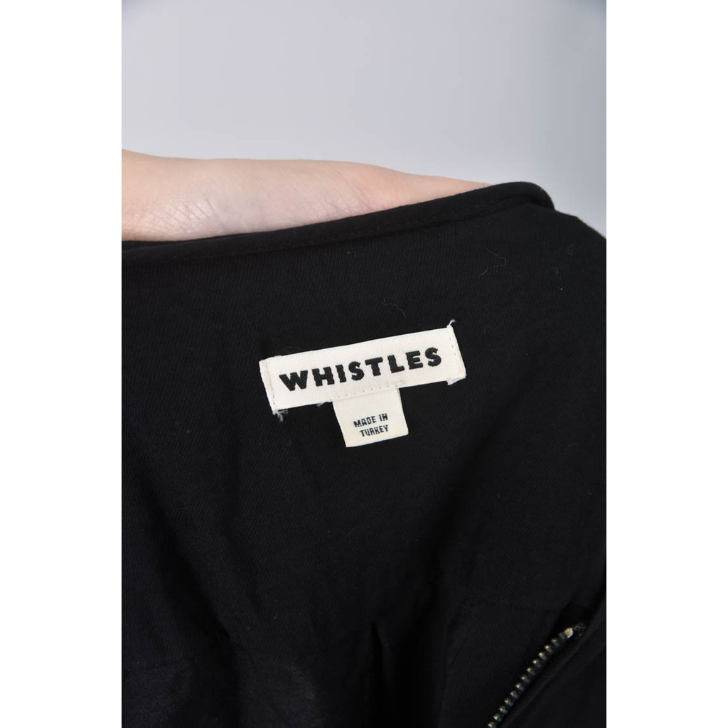 (S) whistles拉鍊黑色洋裝二手衣, , large