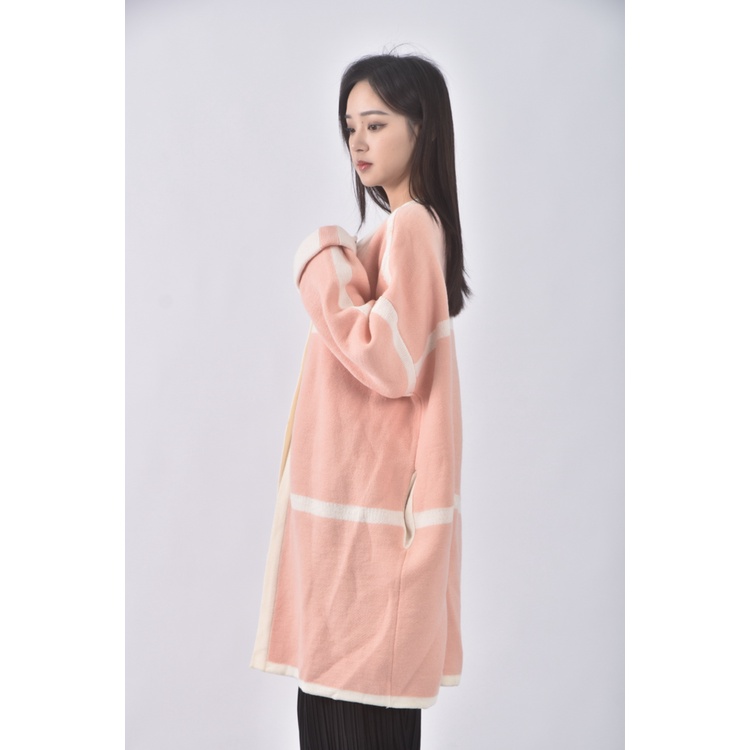 (F) able質感撞色粉色外套二手衣, , large