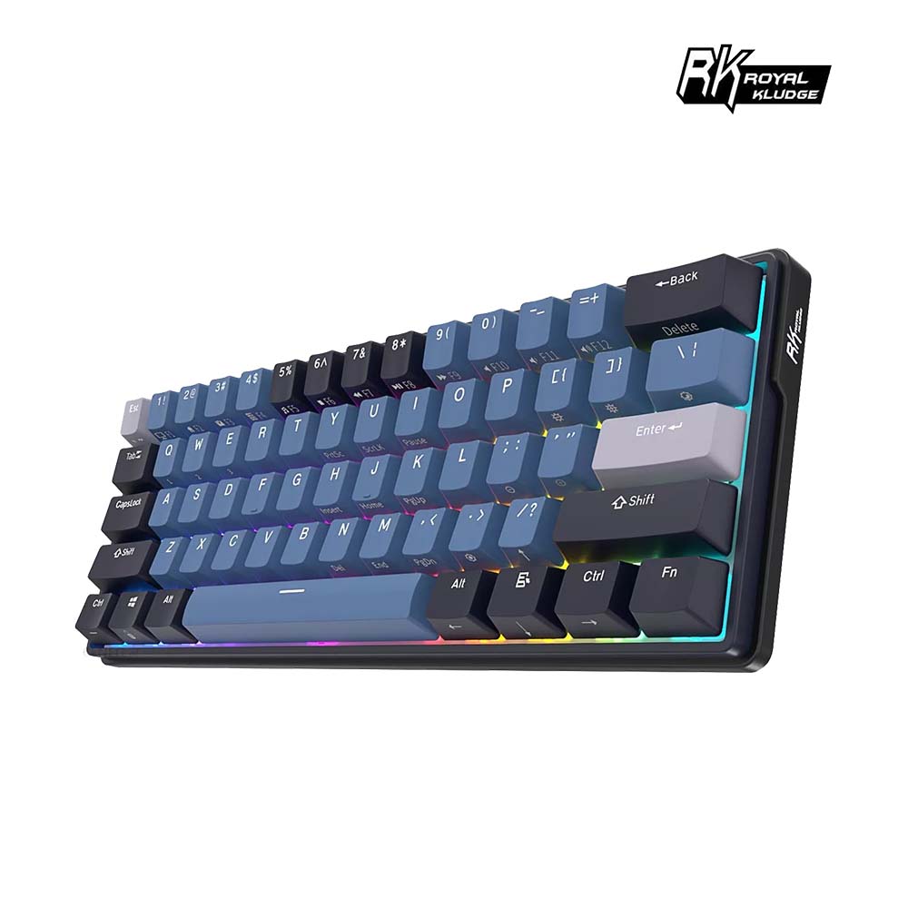 RK 60% 61 key RGB Mechanical Keyboard ( Yellow switches ), , large