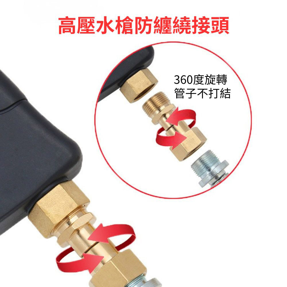 Pressure washer anti-twist connector (Type 58 / inner core 15mm / male-female thread 22mm), , large