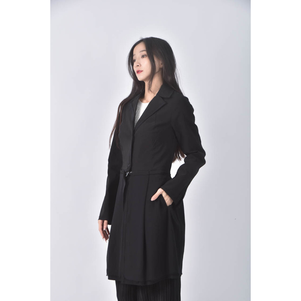 (S) liviana conti排扣黑色外套二手衣, , large