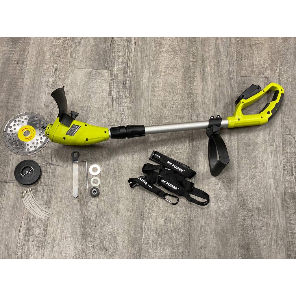 WIN五金 MK-POWER 18V充電式割草機(2.0一電一充)除草機 鋰電割草機 修草機 牛筋繩通用, , large