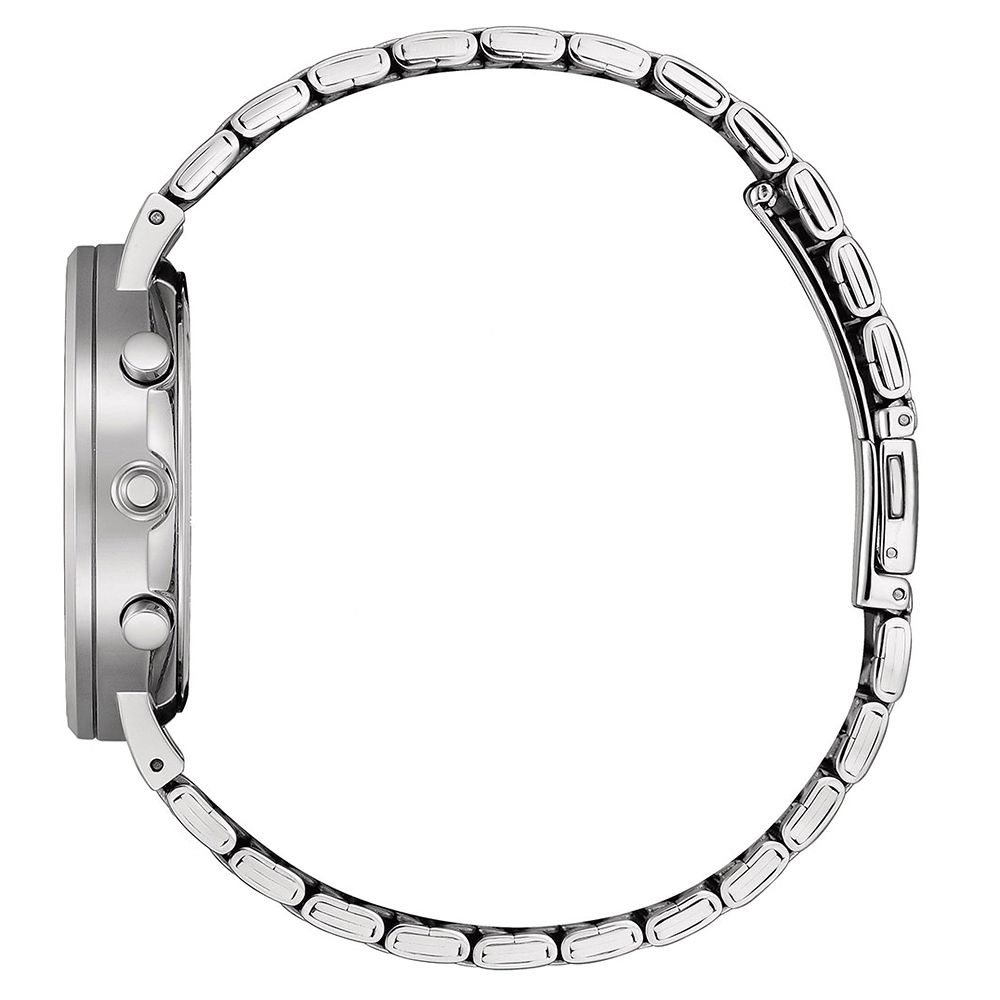 CITIZEN 星辰 Chronograph 紳男計時手錶 送禮推薦-銀x綠/42mm AN8220-52X, , large
