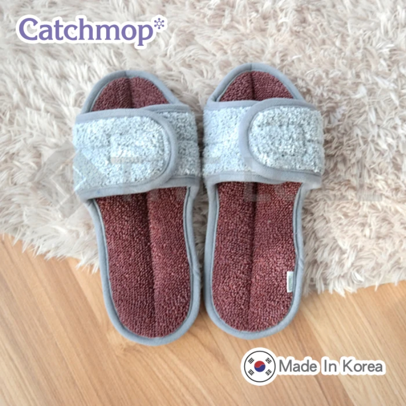 Catchmop Cleaning Slippers(1 Pair) (4 Colors) , 酒紅色, large