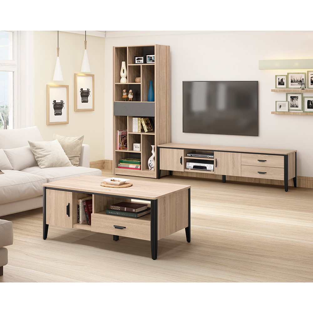 【唯熙傢俱】威尼斯橡木色4尺大茶几, , large