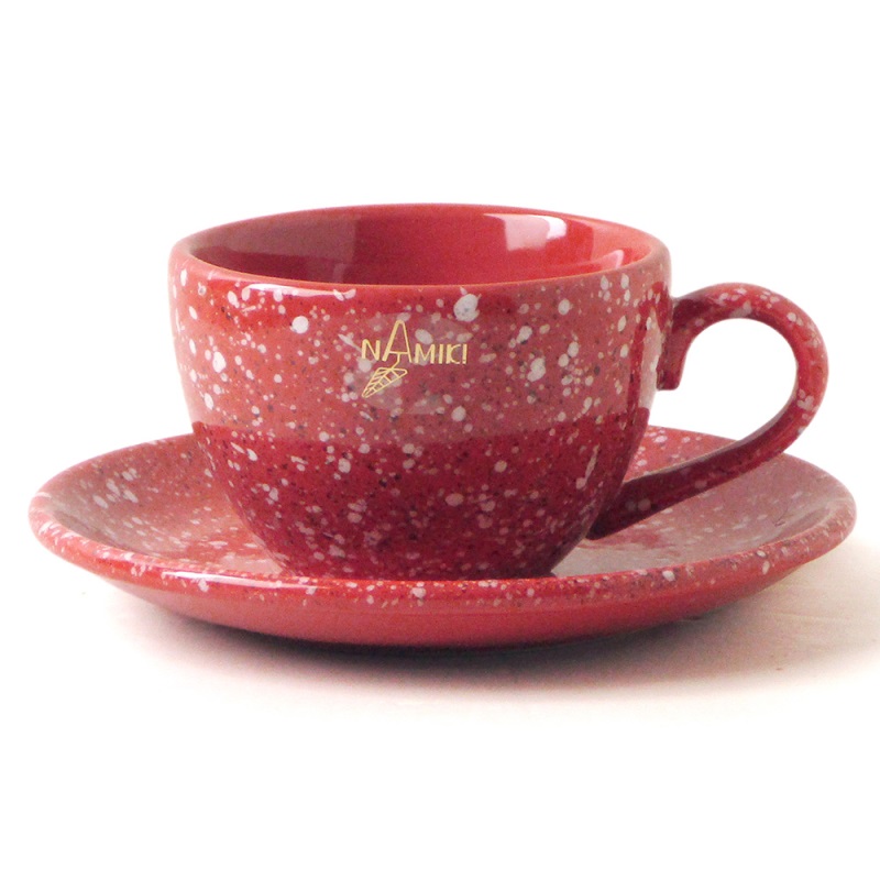 [豐名日本餐具] 咖啡杯組 石目赤茶 / C00CS1-129-7