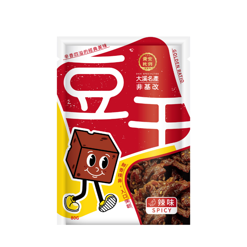  [Wanglii] Golden Ratio Traditional Non-GMO Dried Tofu (Spicy), , large