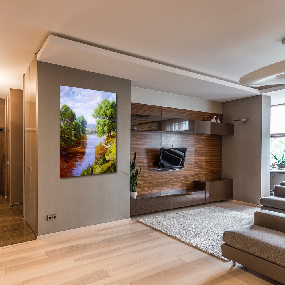 【御畫房】盛夏風光 國家一級畫師手繪油畫60×90cm(VF-97), , large