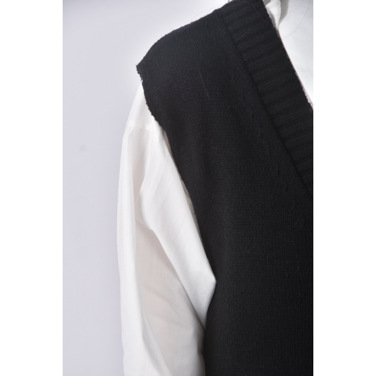 (XL) 質感兩件式黑色洋裝二手衣, , large