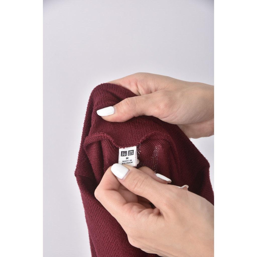 (M) unique高領紅色洋裝二手衣, , large