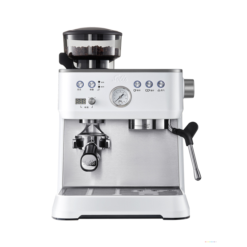 【Solis】Grind & Infuse Perfetta Espresso Coffee Machine - Silver, , large