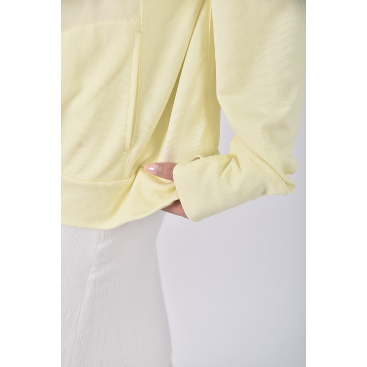 (XL) net質感連帽黃色外套二手衣, , large