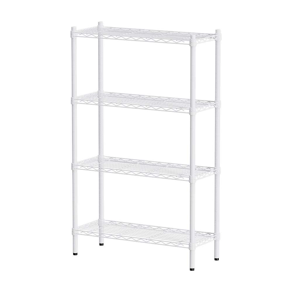 【Y HOUSE】76x30x120cm Lightweight Four-layer Iron Rack Iron Rack Shelf-Painted White, , large