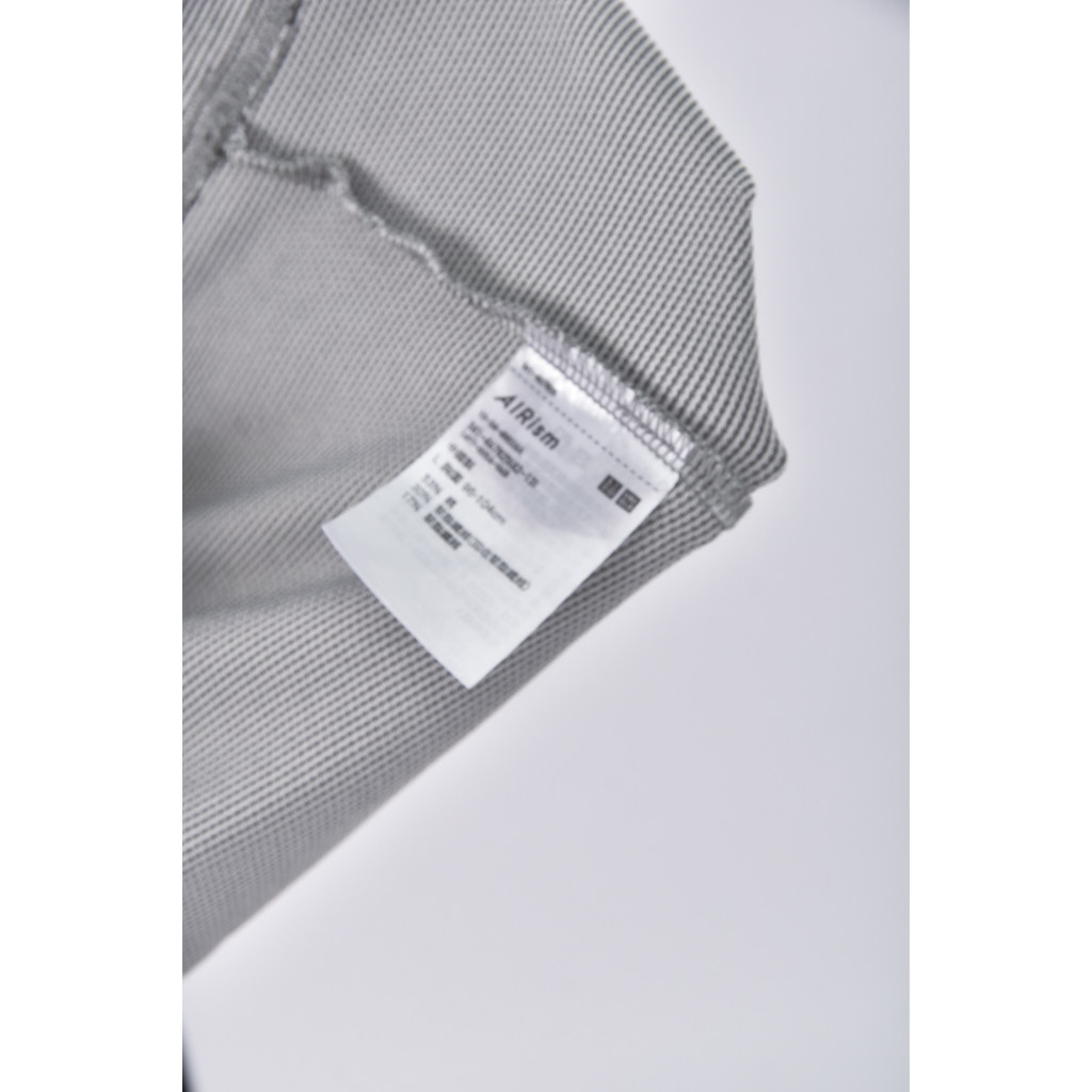(L) uniqlo質感棉質圓領黑色短袖上衣二手衣, , large