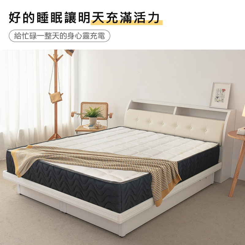 【KIKY】魯夫天絲捲包式獨立筒床墊6尺, , large