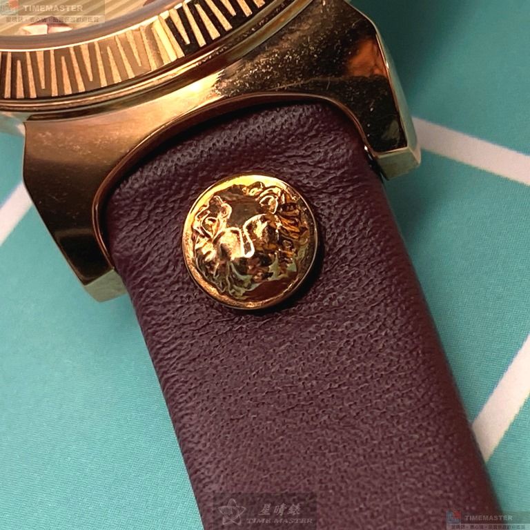 [星晴錶業]VERSUS VERSACE手錶,36mm,VV00298香檳紅錶面玫瑰金錶殼玫瑰金色精鋼錶帶款, , large