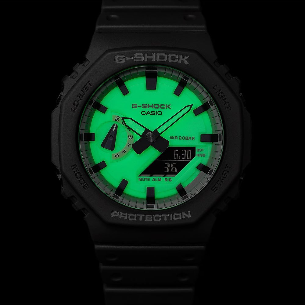 CASIO 卡西歐 G-SHOCK 綠光系列 八角 手錶 GA-2100HD-8A, , large
