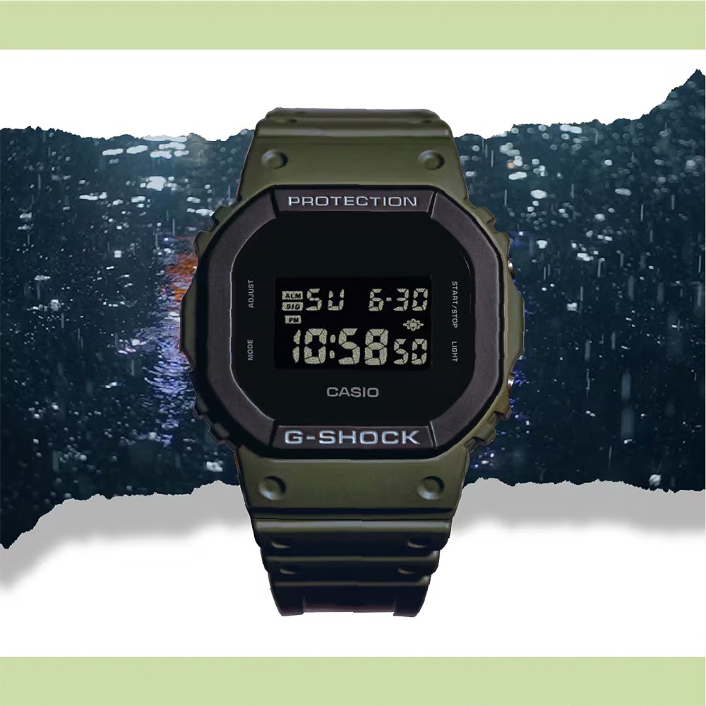 CASIO 卡西歐 G-SHOCK 運動風手錶 DW-5610UU-3, , large