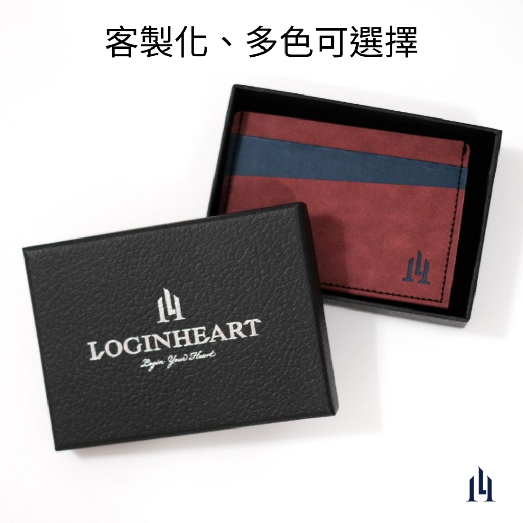 Loginheart｜RFID防盜刷卡夾 進口紙革 11款配色 卡片受防盜屏蔽保護 現貨 台灣職人手作 保固服務 贈禮盒, , large