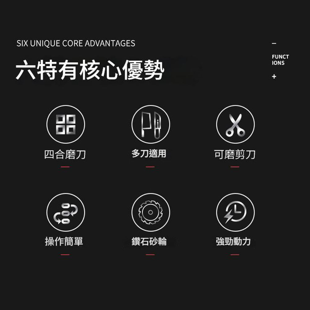 紅黑款-電動磨刀機110V(純主機), , large