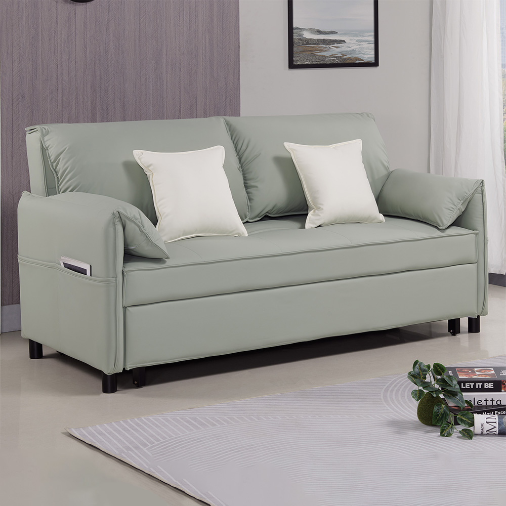 【Hampton 漢汀堡】伊爾達貓抓皮製沙發床, , large