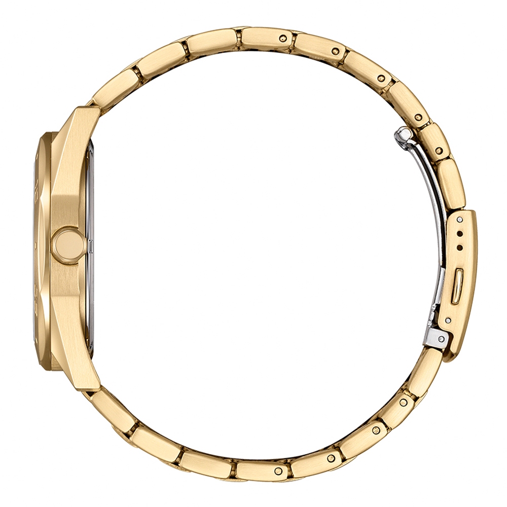 CITIZEN 星辰 玫瑰金限量版 光動能八角形格紋面手錶 BM7633-81X, , large
