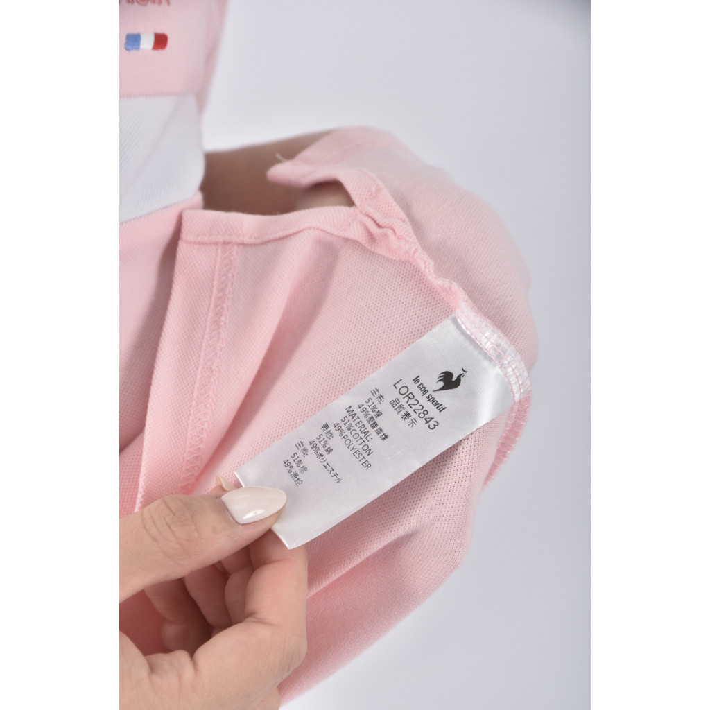 (S) le coq sportif棉質粉色短袖上衣二手衣, , large