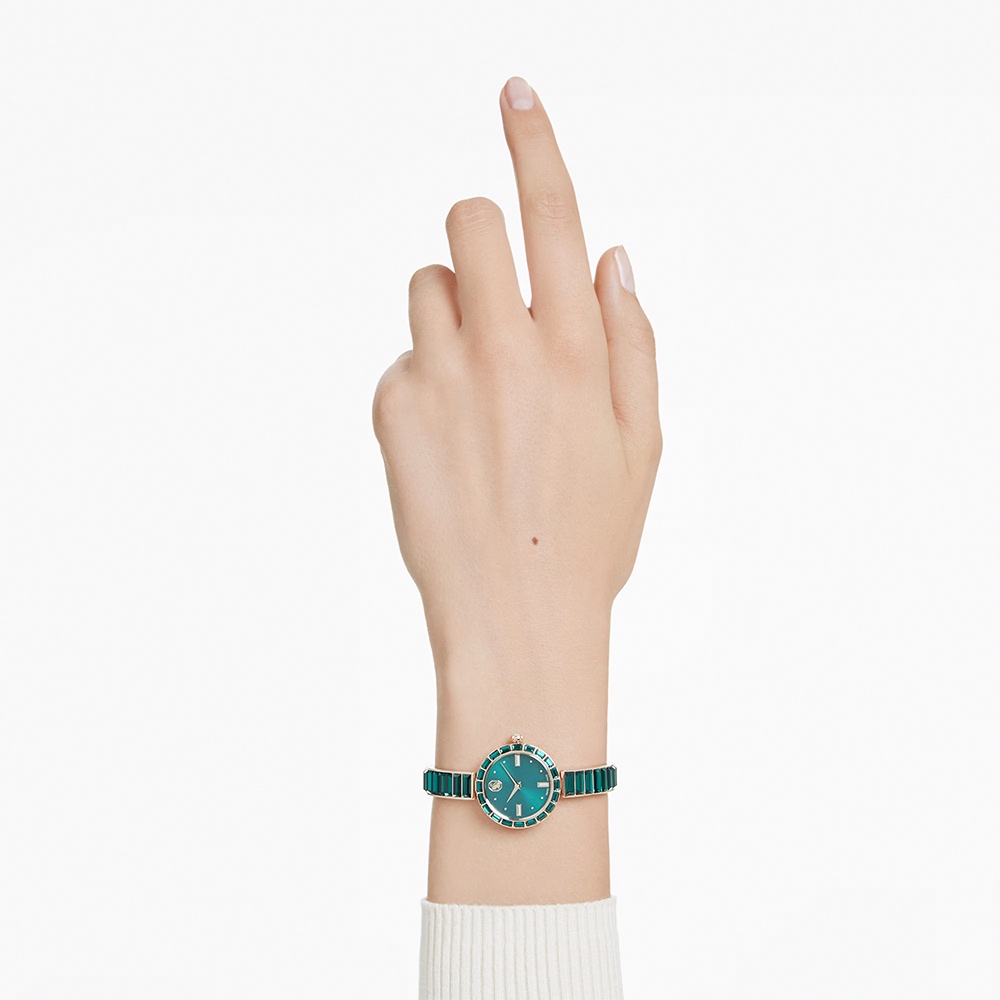 SWAROVSKI 施華洛世奇 Matrix Bangle 方形切割水晶手鐲式手錶 女錶-25mm(5690808), , large
