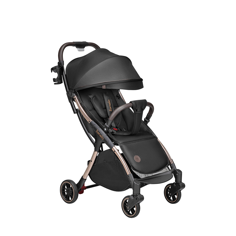 【Lionelo】瞬收型全配嬰幼兒手推車 Julie One 伯爵黑 (可登機 可平躺 單向推車), , large
