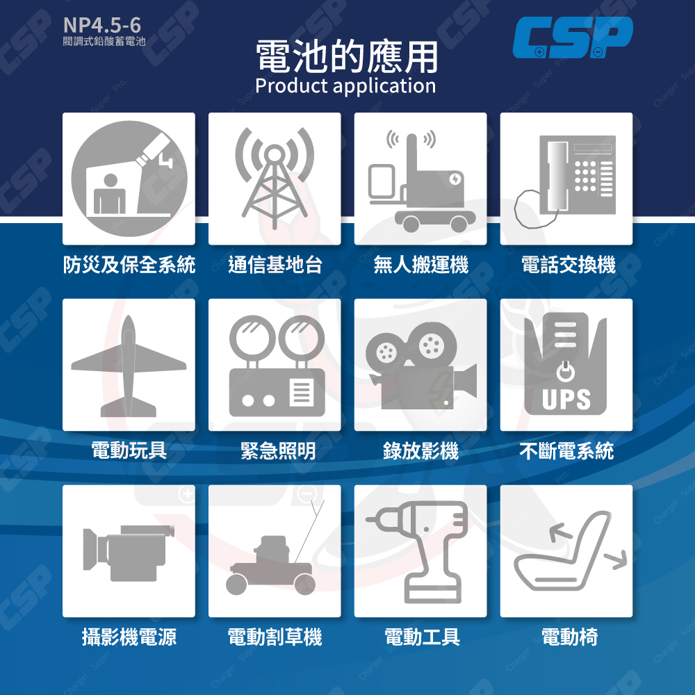 【CSP】童車電池組 YUASA NP4.5-6+6V2A充電器 DC頭 認證 鉛酸電池充電 電動車 童車 兒童電動車, , large