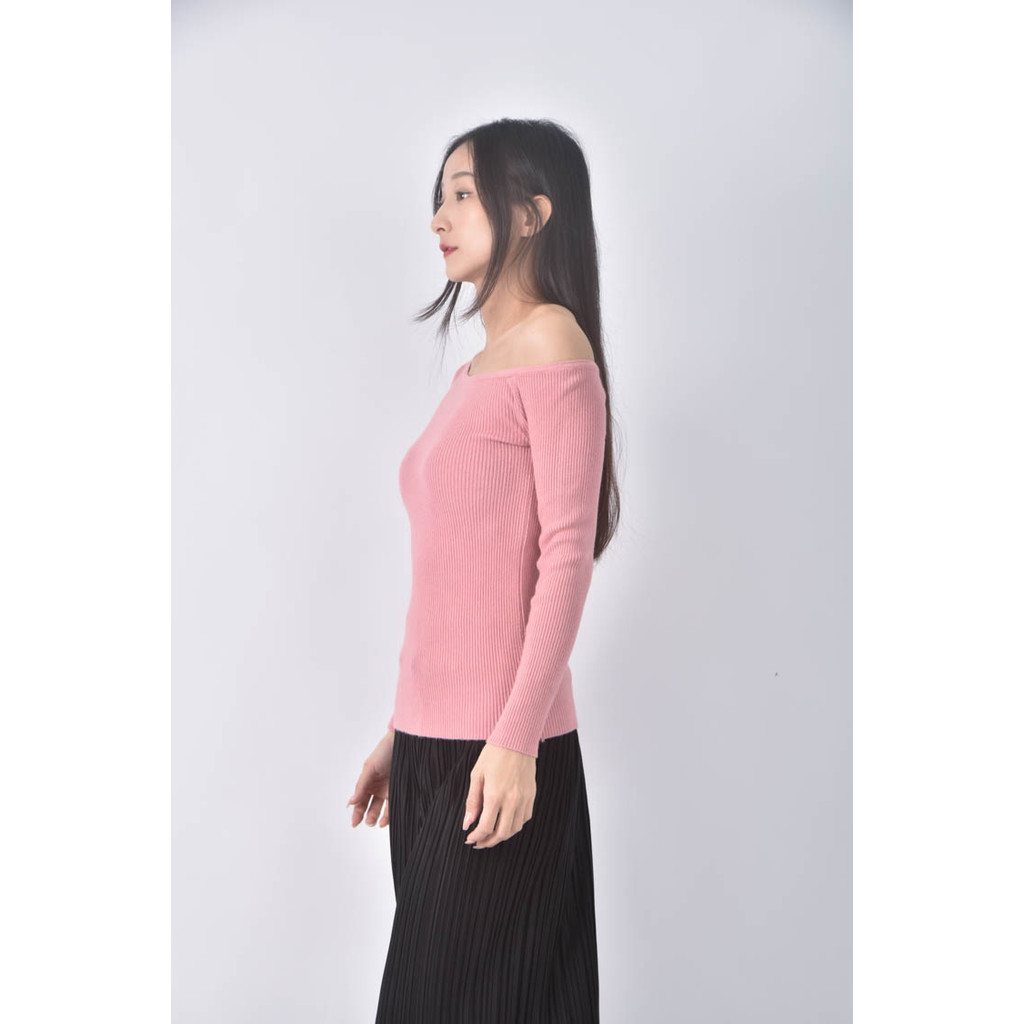 (S) 【又又私服】圓領粉色長袖上衣二手衣, , large