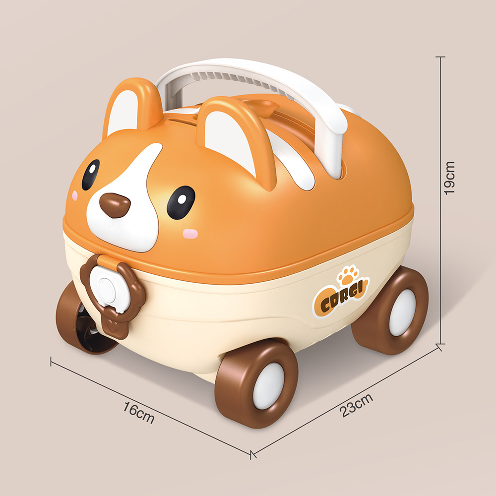 柯基寶寶手搖鈴固齒器 彌月禮盒 新生禮盒, , large