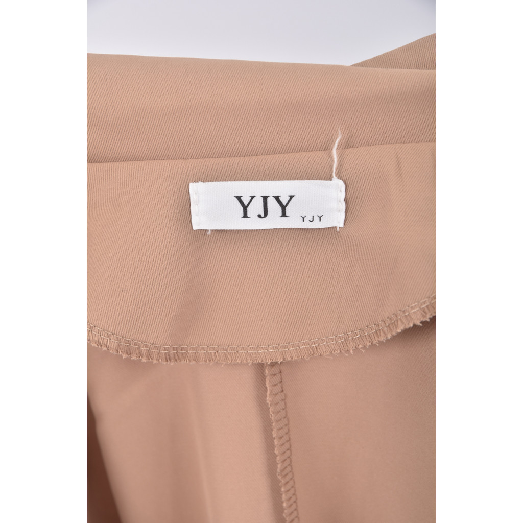 (S) yjy質感收腰棕色洋裝二手衣, , large
