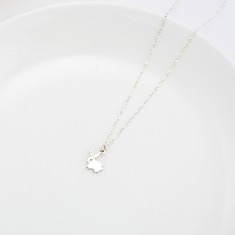 【Angel & Me】Lucky Rabbit s925 sterling silver necklace Christmas gift, , large