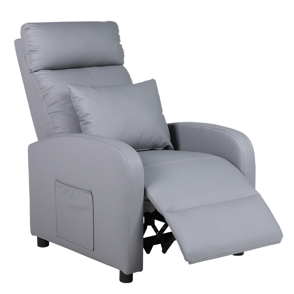 【Hampton 漢汀堡】麥克休閒躺椅-鐵灰色(含腰枕), , large