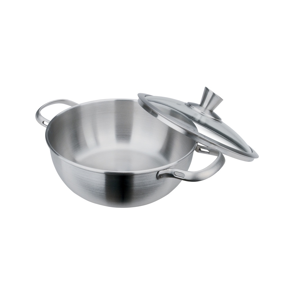 Miyaco 米雅可 經典316不銹鋼美味萬用鍋湯鍋調理鍋附蓋 22cm-Leidea樂德兒, , large