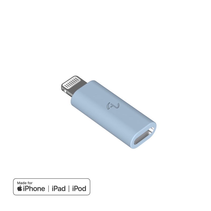 [OneMore Co., Ltd.] Allite USB-C to Lightning Adapter Baby Blue, , large