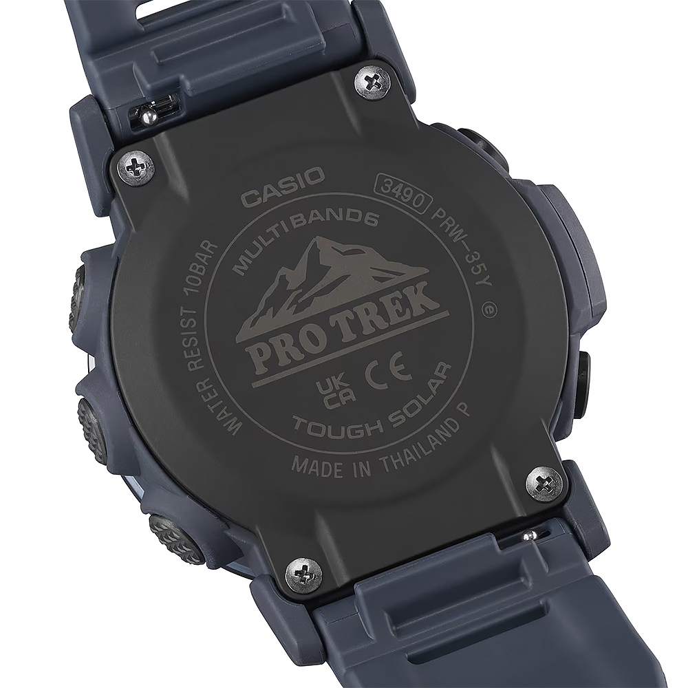 CASIO 卡西歐 PROTREK 戶外多功能太陽能電波手錶 登山錶 氣壓高度溫度 PRW-35Y-2, , large
