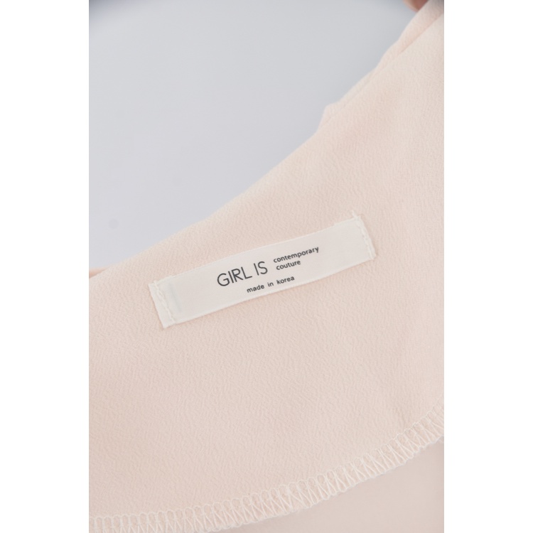 (S) girl is氣質粉色短袖上衣二手衣, , large