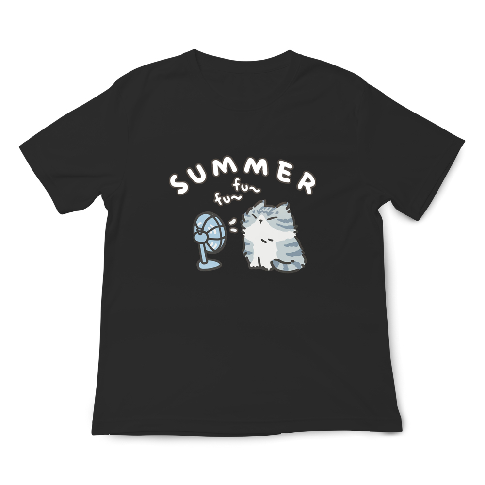 JZ TEE Cat - Fan Breeze Fu~ Graphic Tee