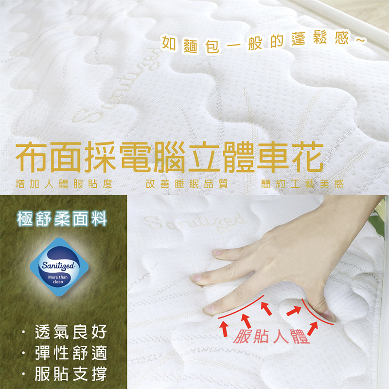 ［熊棉］斯里蘭卡乳膠床墊｜3.5尺｜, , large