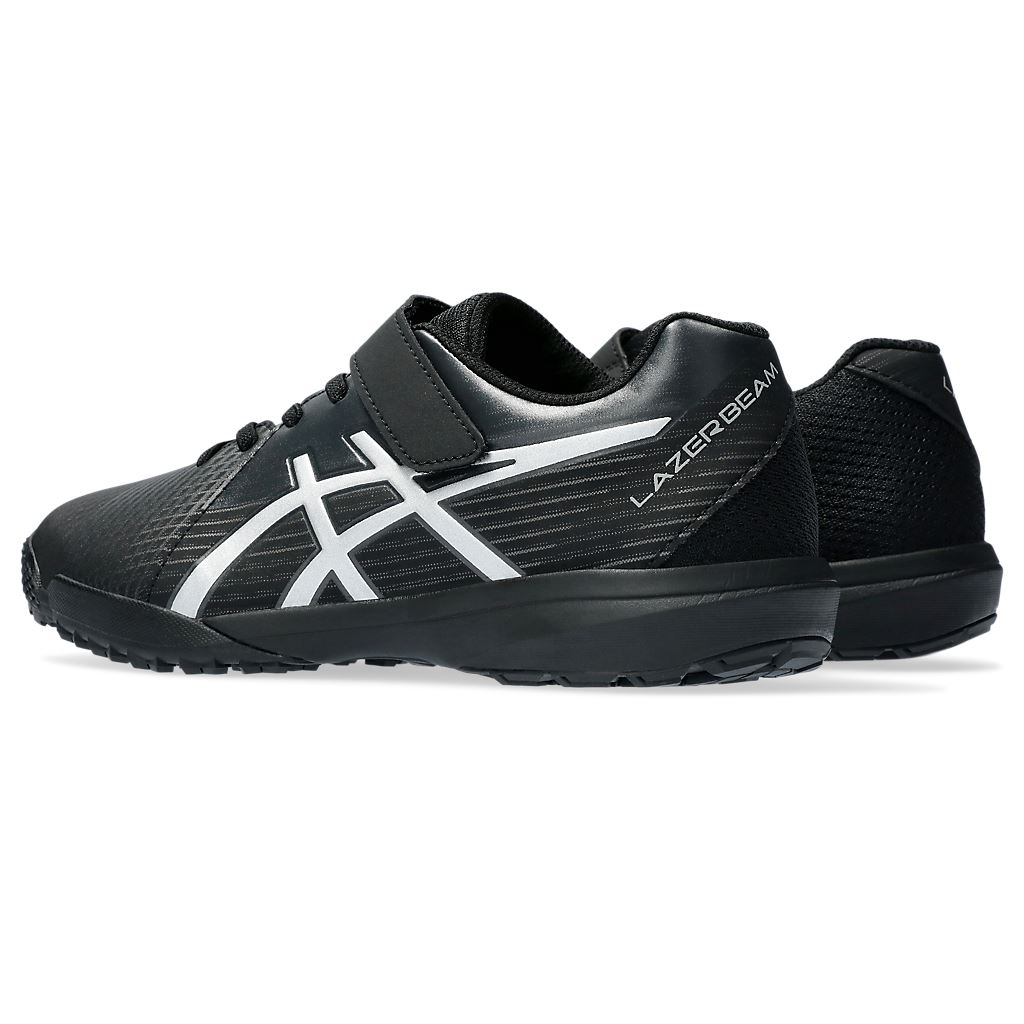 ASICS LAZERBEAM FI-MG 兒童慢跑鞋 黑銀 碎釘大底 戶外運動 1154A173 24SSO【樂買網】, , large