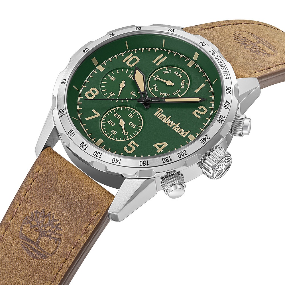 Timberland 天柏嵐 CAMPTON系列 三眼多功能手錶-綠 TDWGF0055402, , large