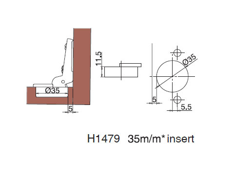 etachable two-stage hinge, , large